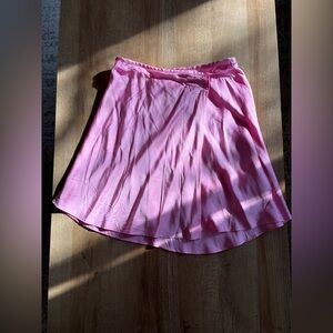 Zara pink short satin skirt